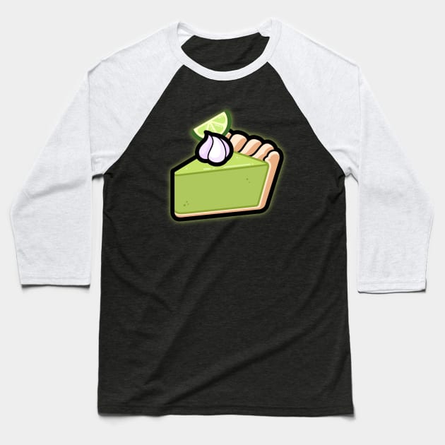 Key lime pie TIME glow Baseball T-Shirt by mellobunni